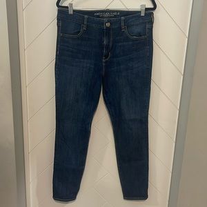 American Eagle | Dark Blue Hi-Rise Jegging / 360 SUPER STRETCH